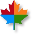 Four-coloured Maple Leaf